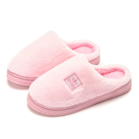 Warm Cotton Slippers for Men and Women with Soft Bottom