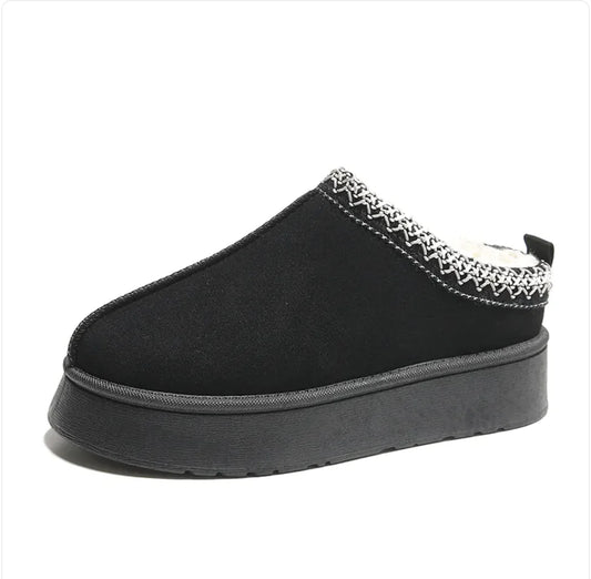 Women's Plush Fleece Ankle Slippers