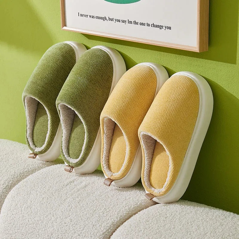 Velvet Cotton Slippers